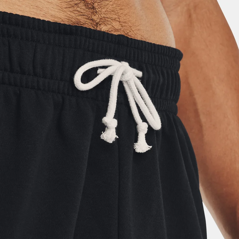 Under Armour Black Men's Rival Terry Shorts for Men | Best Price UAE